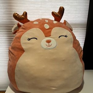 Dawn the fawn Squishmallow orange/red *rare colorway*